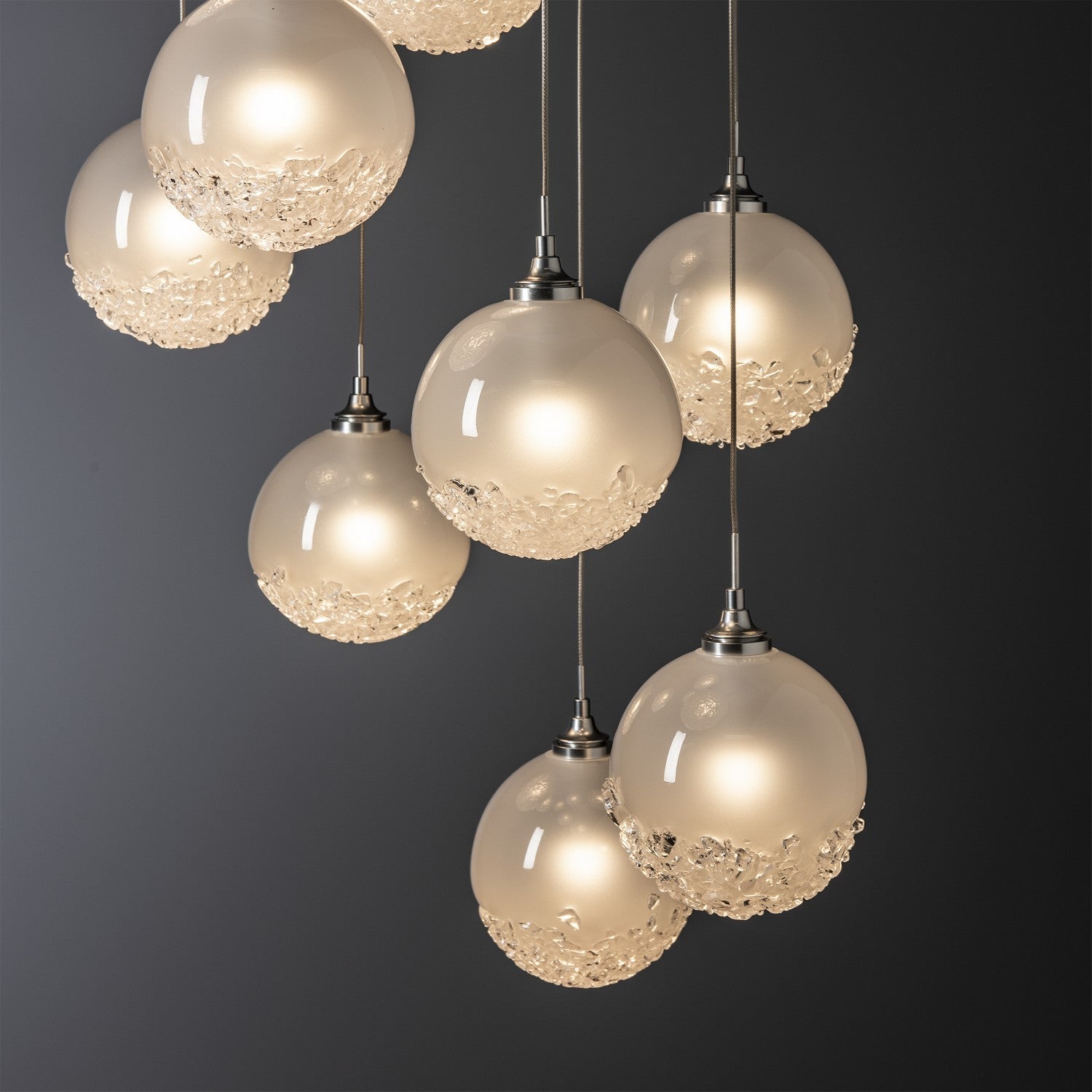 Hubbardton Forge - 131133-SKT-STND-85-FD0750 - Fritz Globe 9-Light Pendant - Fritz - Sterling