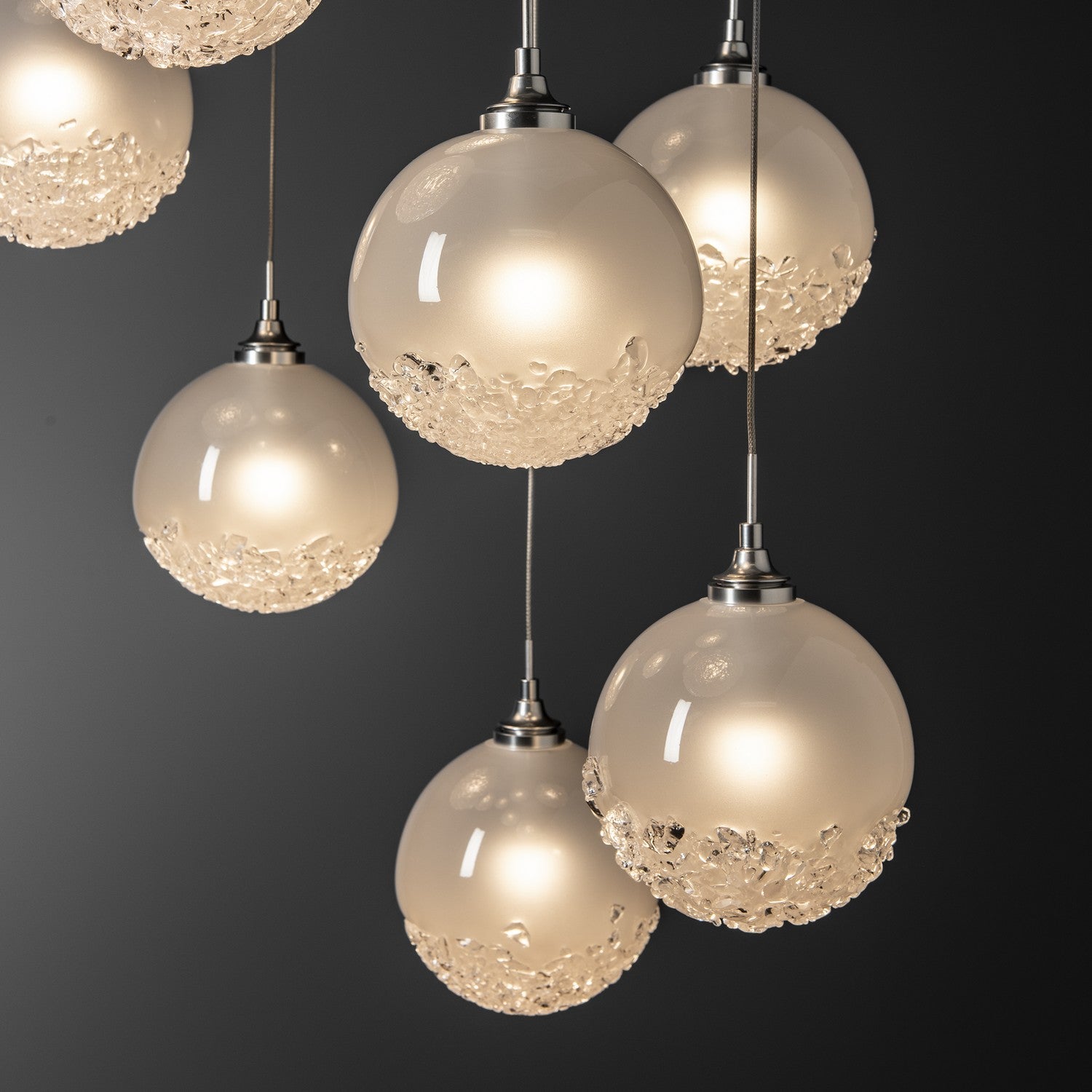 Hubbardton Forge - 131133-SKT-STND-85-FD0750 - Fritz Globe 9-Light Pendant - Fritz - Sterling