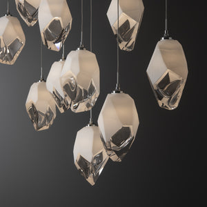 Hubbardton Forge - 131144-SKT-LONG-85-WP0755 - LED Pendant - Chrysalis - Sterling