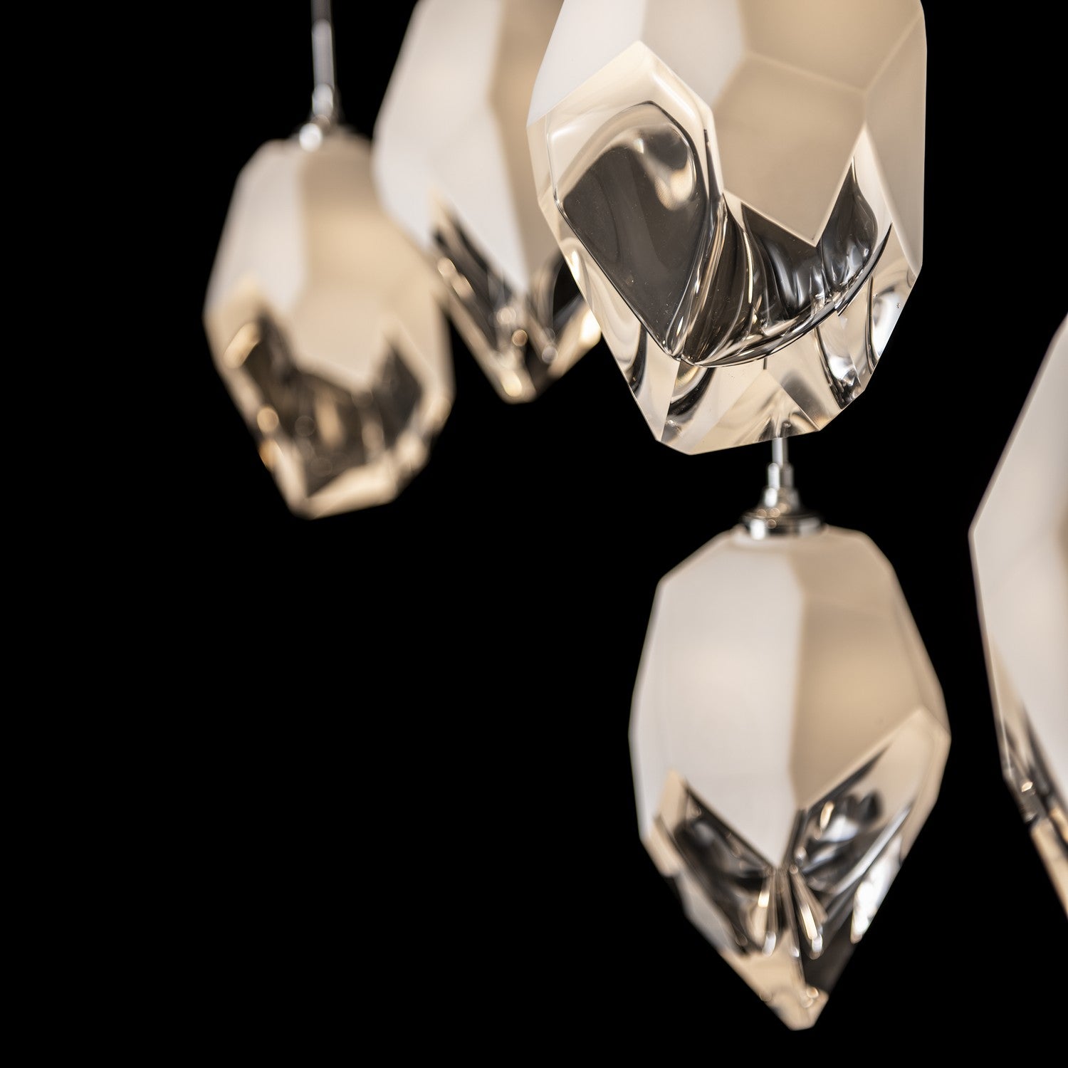 Hubbardton Forge - 131144-SKT-LONG-85-WP0755 - Chrysalis 10-Light Large Crystal Pendant - Chrysalis - Sterling