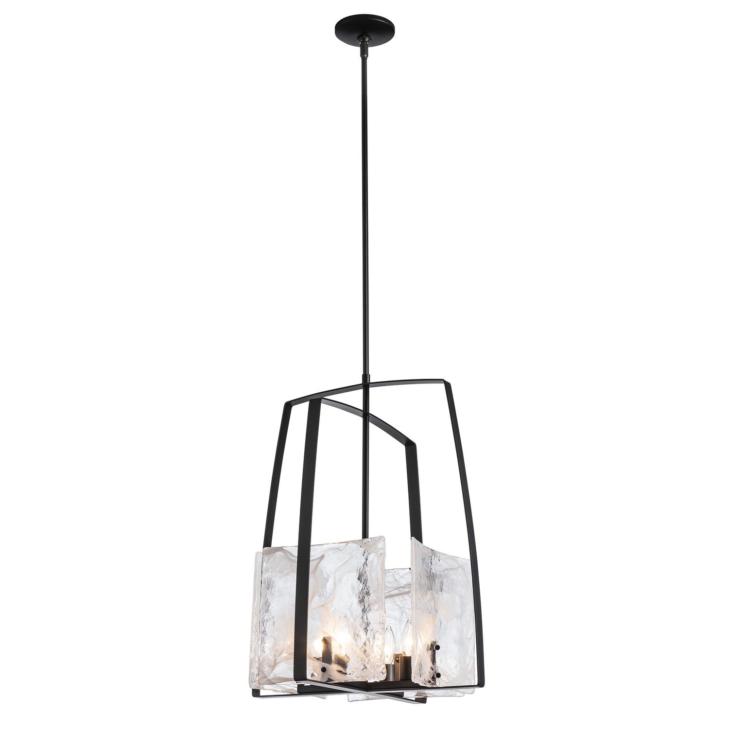 Hubbardton Forge - 131310-SKT-MULT-10-YR0699 - Four Light Pendant - Arc - Black