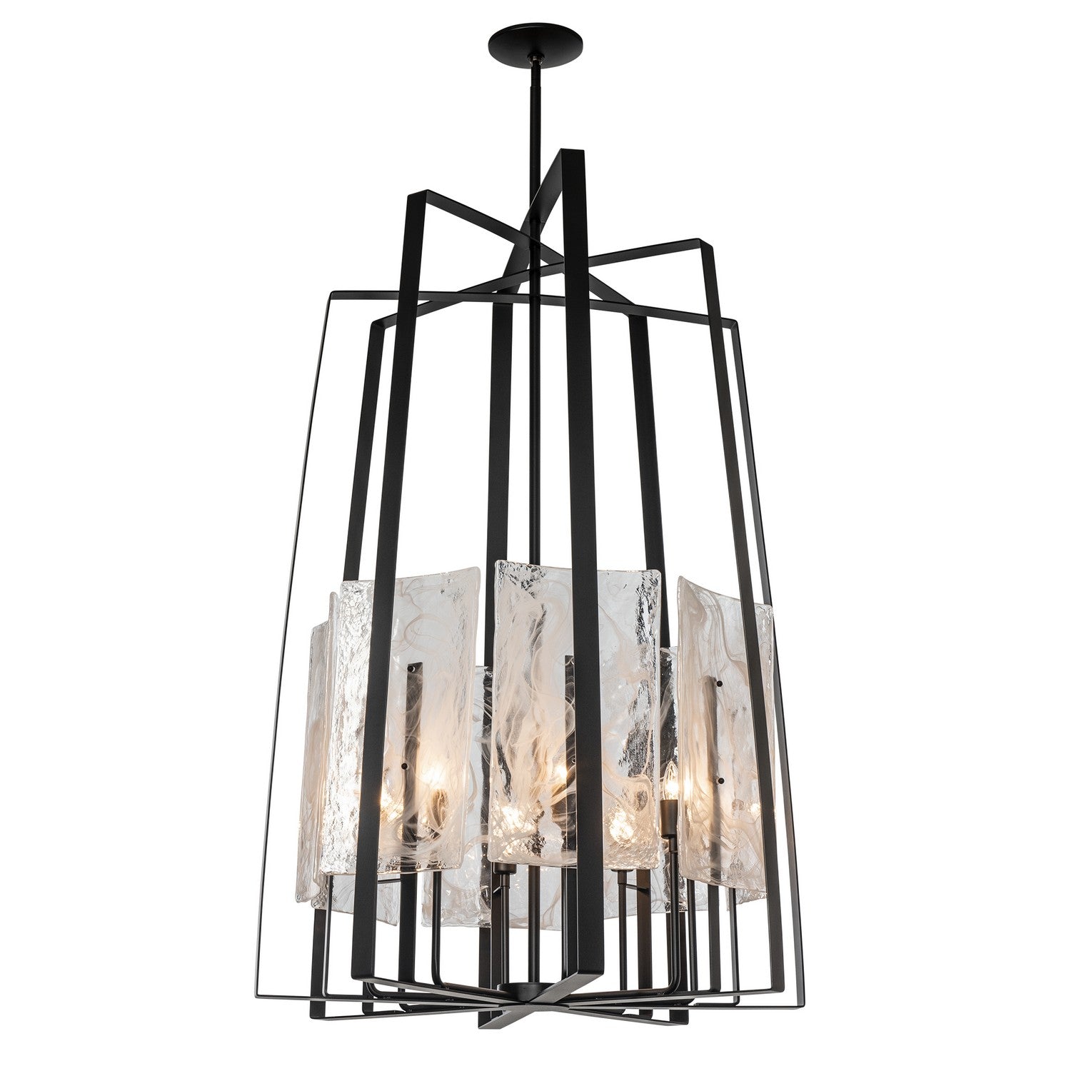 Hubbardton Forge - 131313-SKT-MULT-10-YR0729 - Eight Light Pendant - Arc - Black