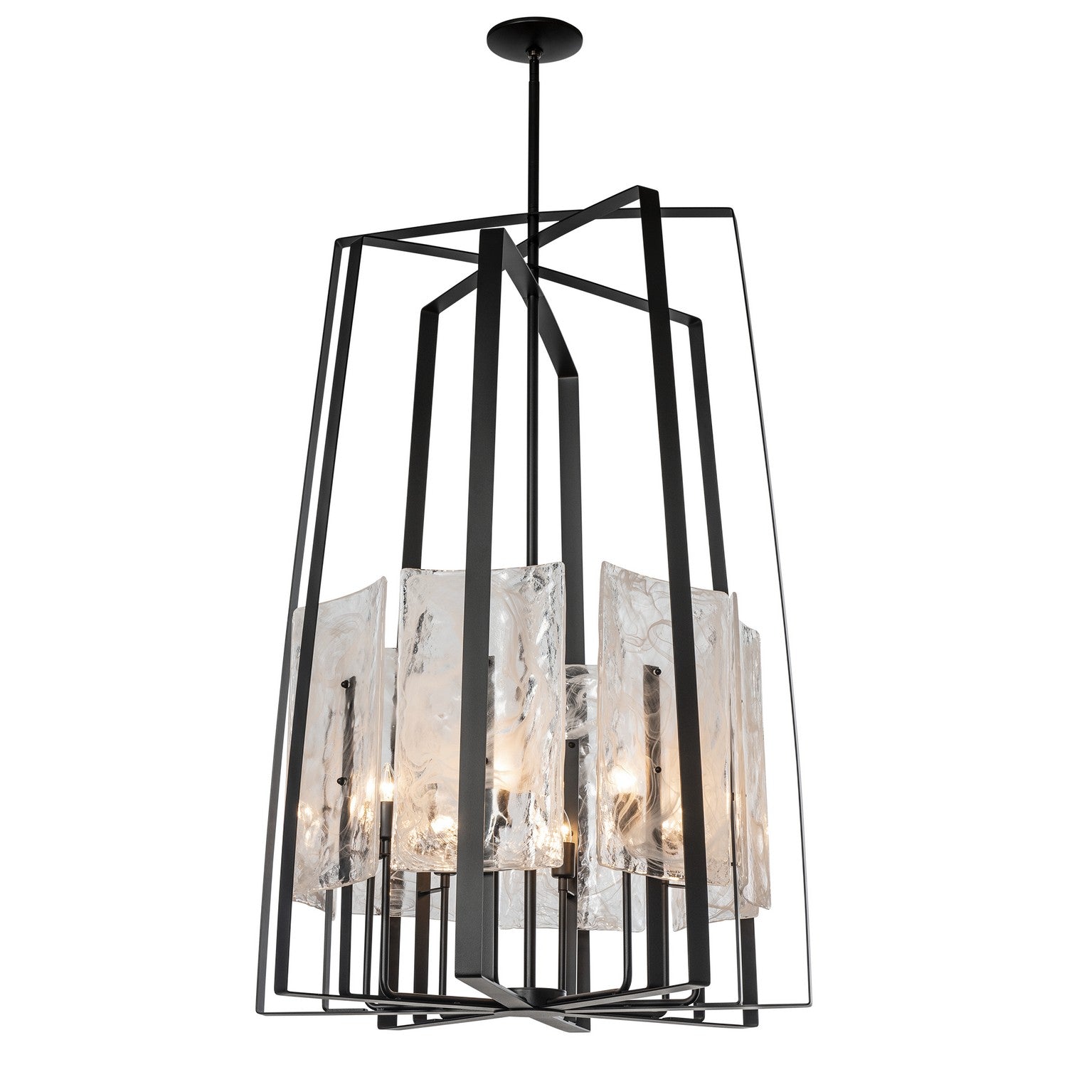 Hubbardton Forge - 131313-SKT-MULT-10-YR0729 - Eight Light Pendant - Arc - Black