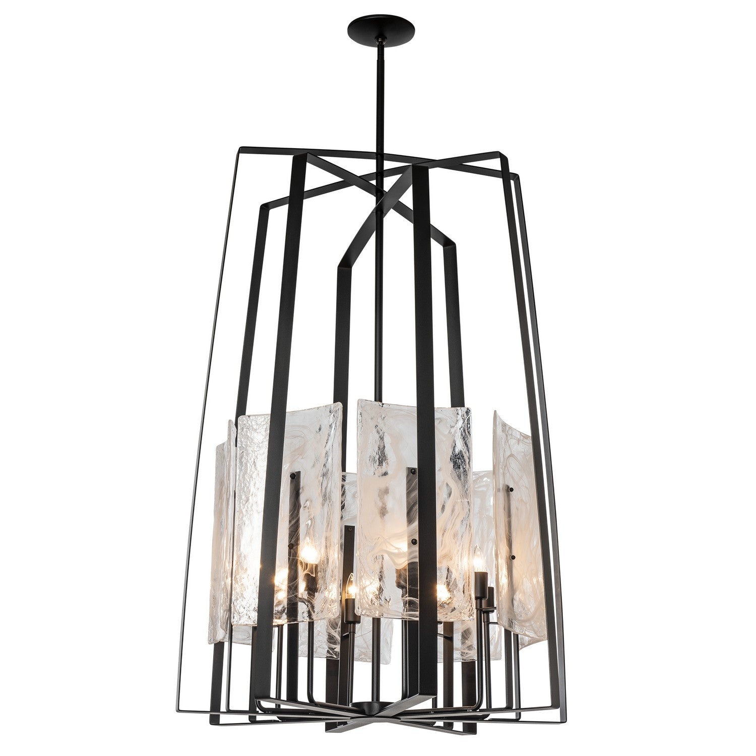 Hubbardton Forge - 131313-SKT-MULT-10-YR0729 - Eight Light Pendant - Arc - Black