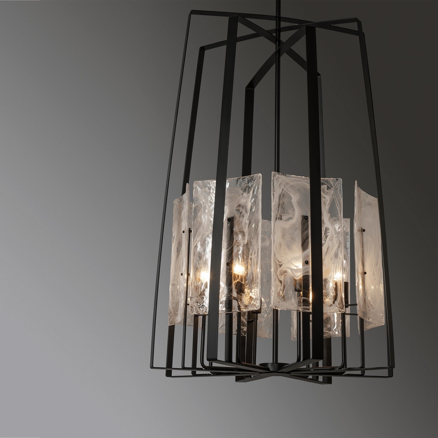 Hubbardton Forge - 131313-SKT-MULT-10-YR0729 - Eight Light Pendant - Arc - Black