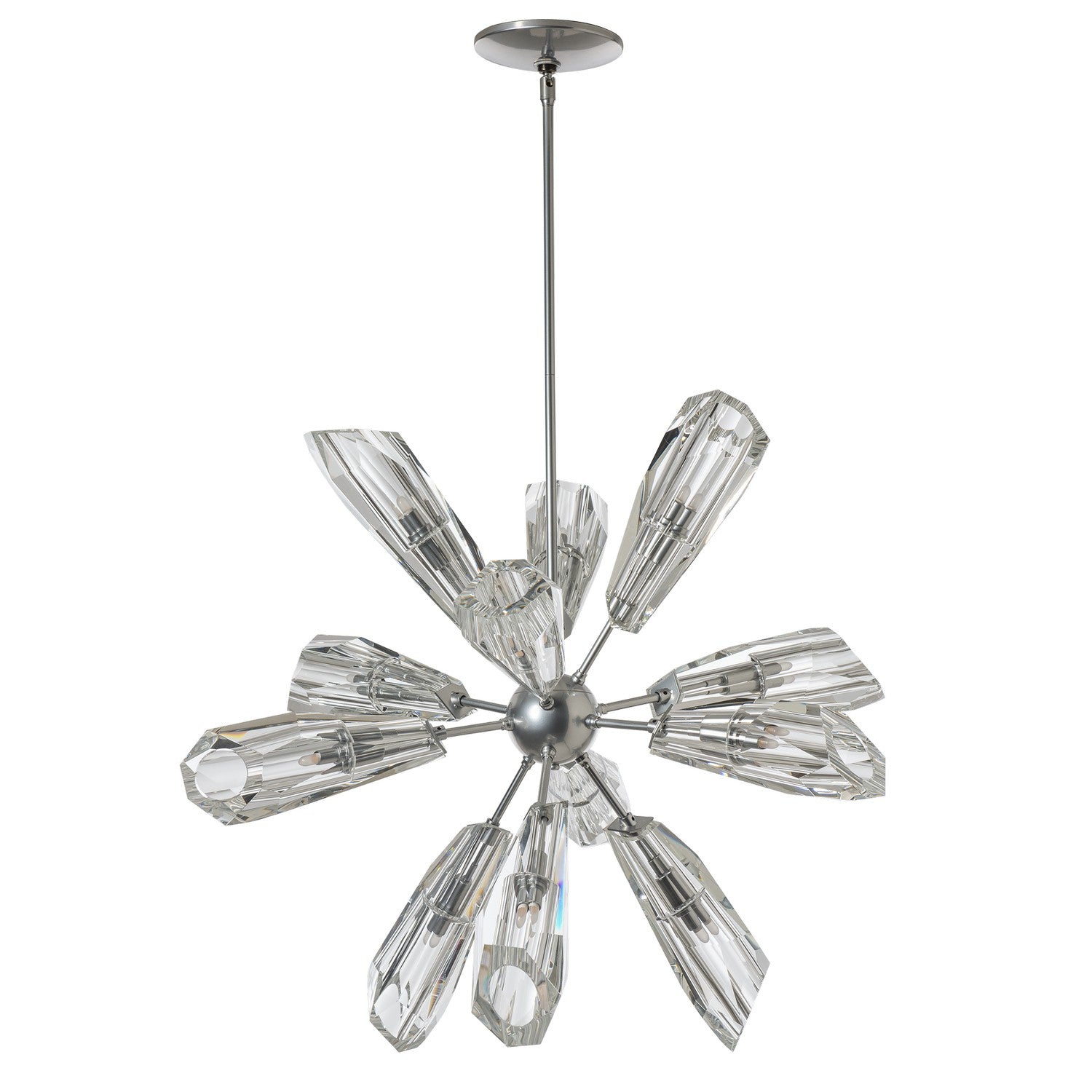 Hubbardton Forge - 131321-SKT-MULT-85-CR - Luma 12-Light Starburst Pendant - Luma - Sterling