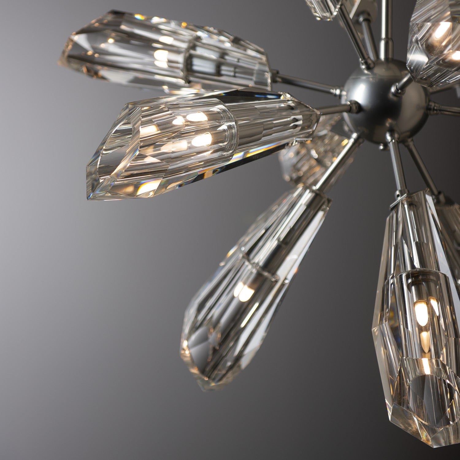 Hubbardton Forge - 131321-SKT-MULT-85-CR - Luma 12-Light Starburst Pendant - Luma - Sterling