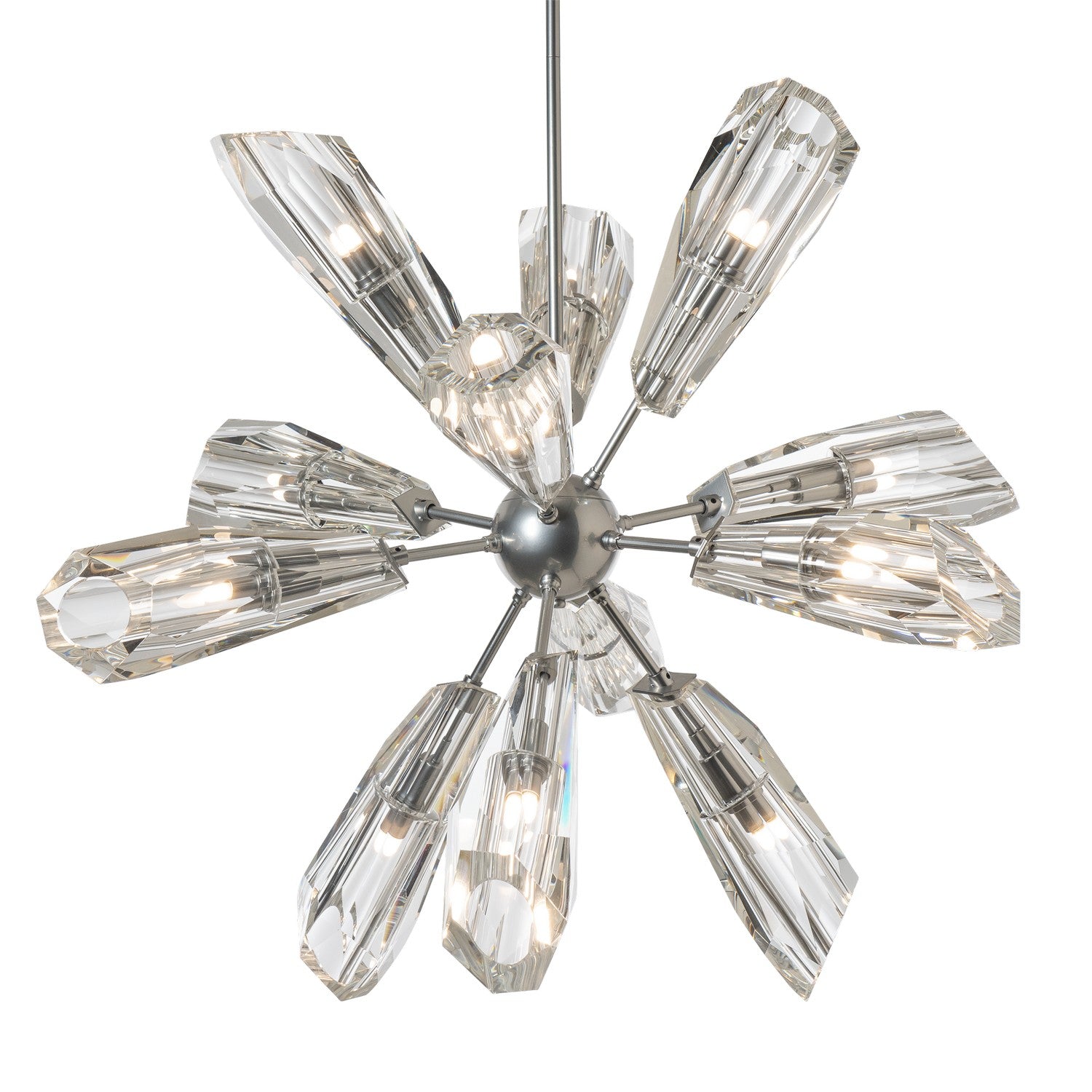 Hubbardton Forge - 131321-SKT-MULT-85-CR - Luma 12-Light Starburst Pendant - Luma - Sterling