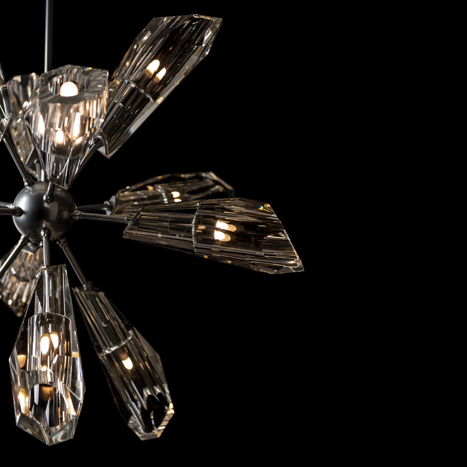 Hubbardton Forge - 131321-SKT-MULT-85-CR - Luma 12-Light Starburst Pendant - Luma - Sterling