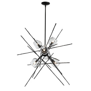 Hubbardton Forge - 131590-SKT-MULT-10-ZM0709 - Six Light Pendant - Griffin - Black