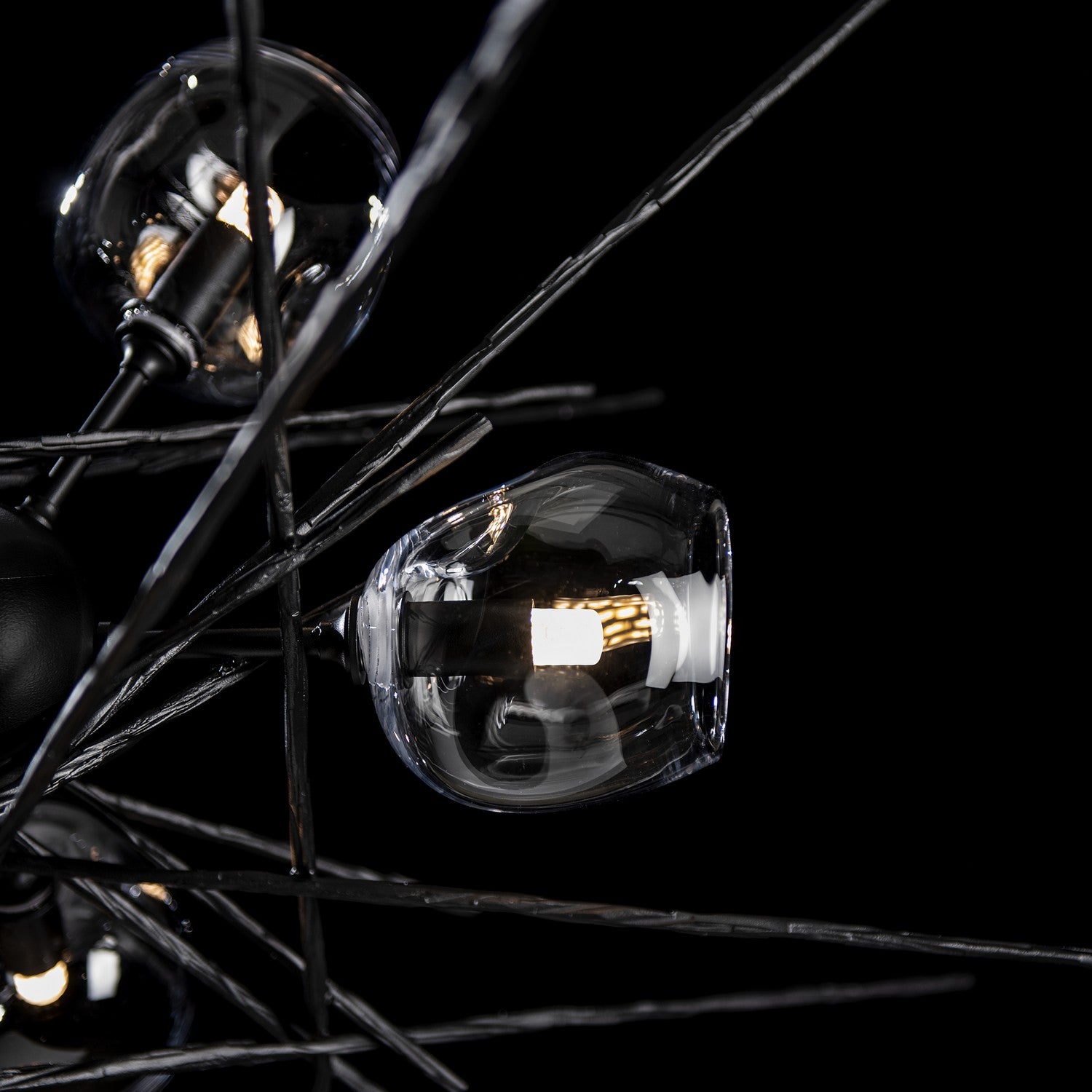 Hubbardton Forge - 131590-SKT-MULT-10-ZM0709 - Griffin Starburst Pendant - Griffin - Black