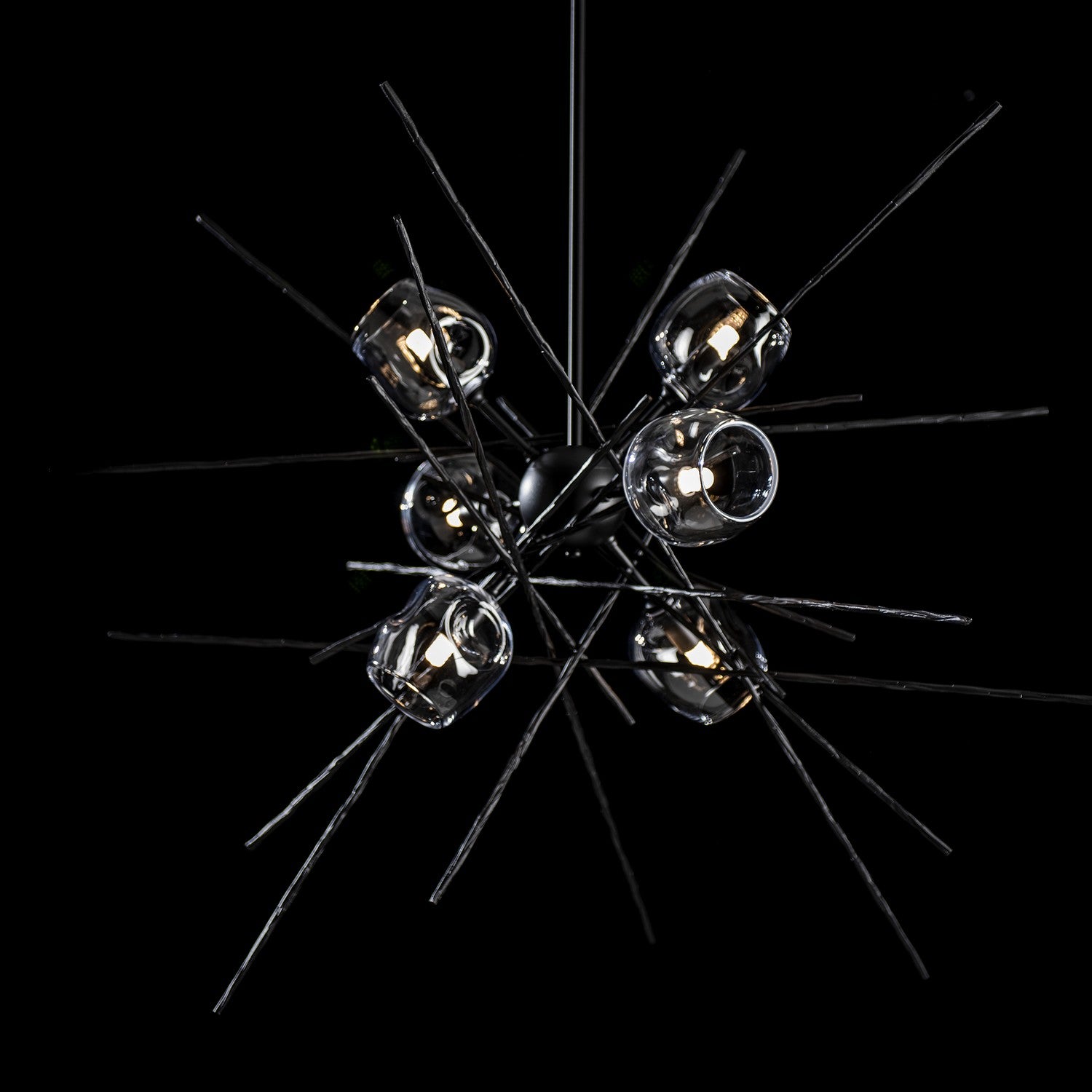 Hubbardton Forge - 131590-SKT-MULT-10-ZM0709 - Griffin Starburst Pendant - Griffin - Black