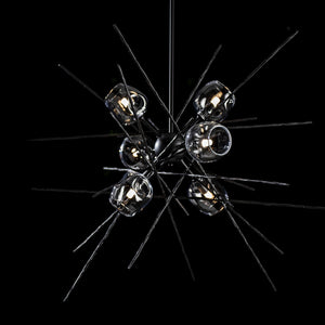 Hubbardton Forge - 131590-SKT-MULT-10-ZM0709 - Six Light Pendant - Griffin - Black