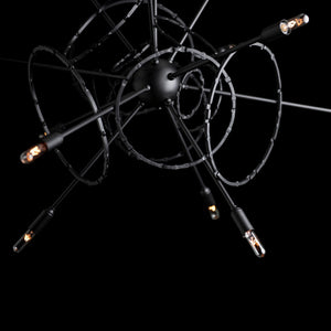 Hubbardton Forge - 131604-SKT-MULT-10 - 12 Light Pendant - Olympus - Black