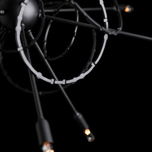 Hubbardton Forge - 131604-SKT-MULT-10 - 12 Light Pendant - Olympus - Black