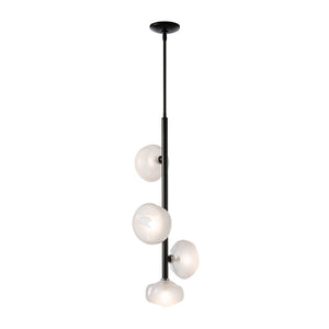 Hubbardton Forge - 131610-SKT-MULT-14-FD0710 - Four Light Pendant - Ume - Oil Rubbed Bronze