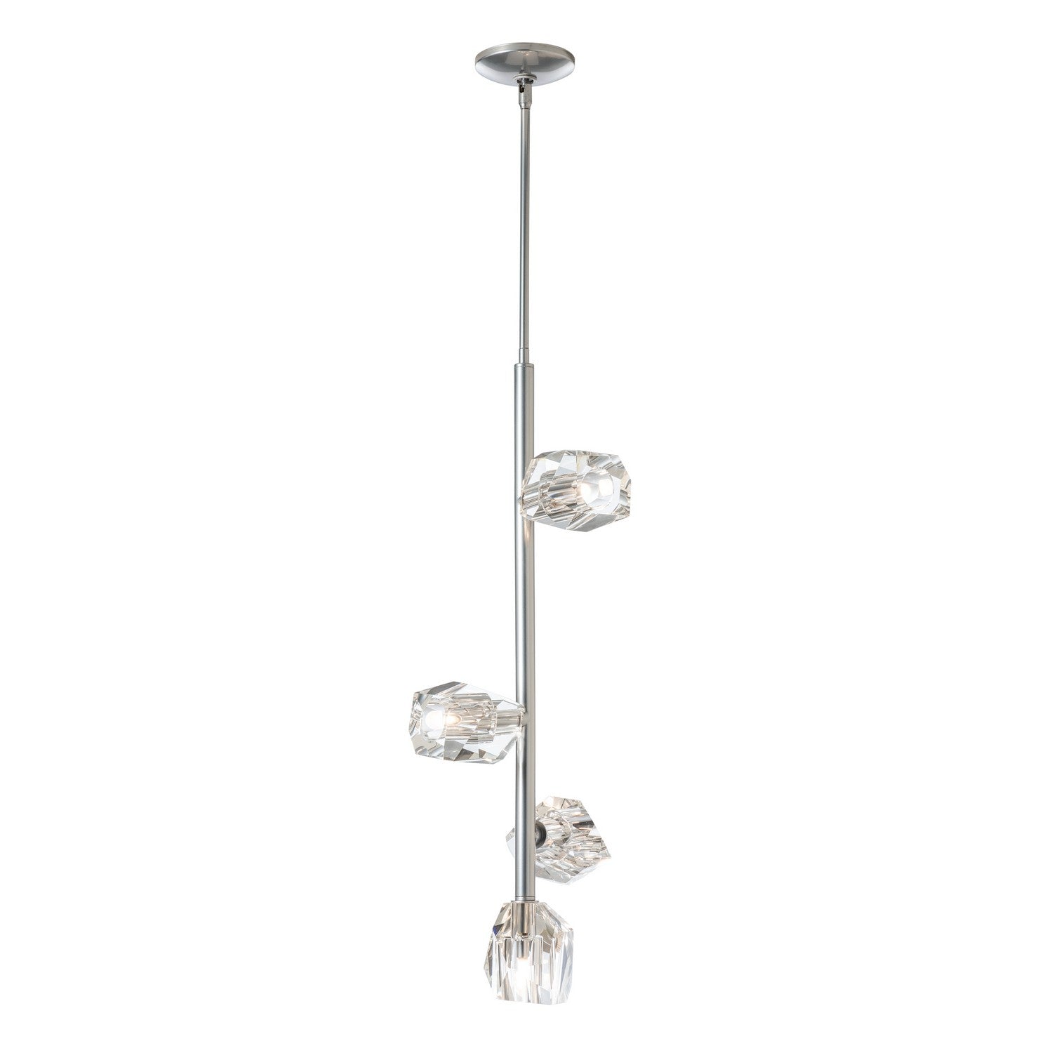 Hubbardton Forge - 131612-SKT-MULT-85-CR - Four Light Pendant - Gatsby - Sterling