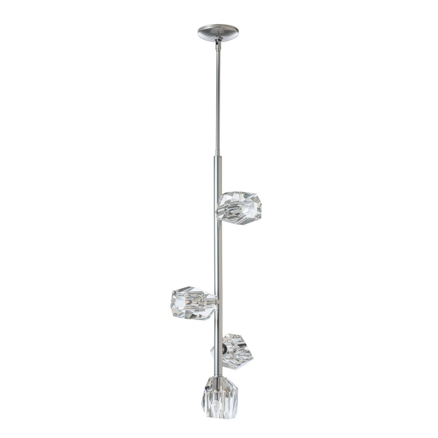 Hubbardton Forge - 131612-SKT-MULT-85-CR - Four Light Pendant - Gatsby - Sterling