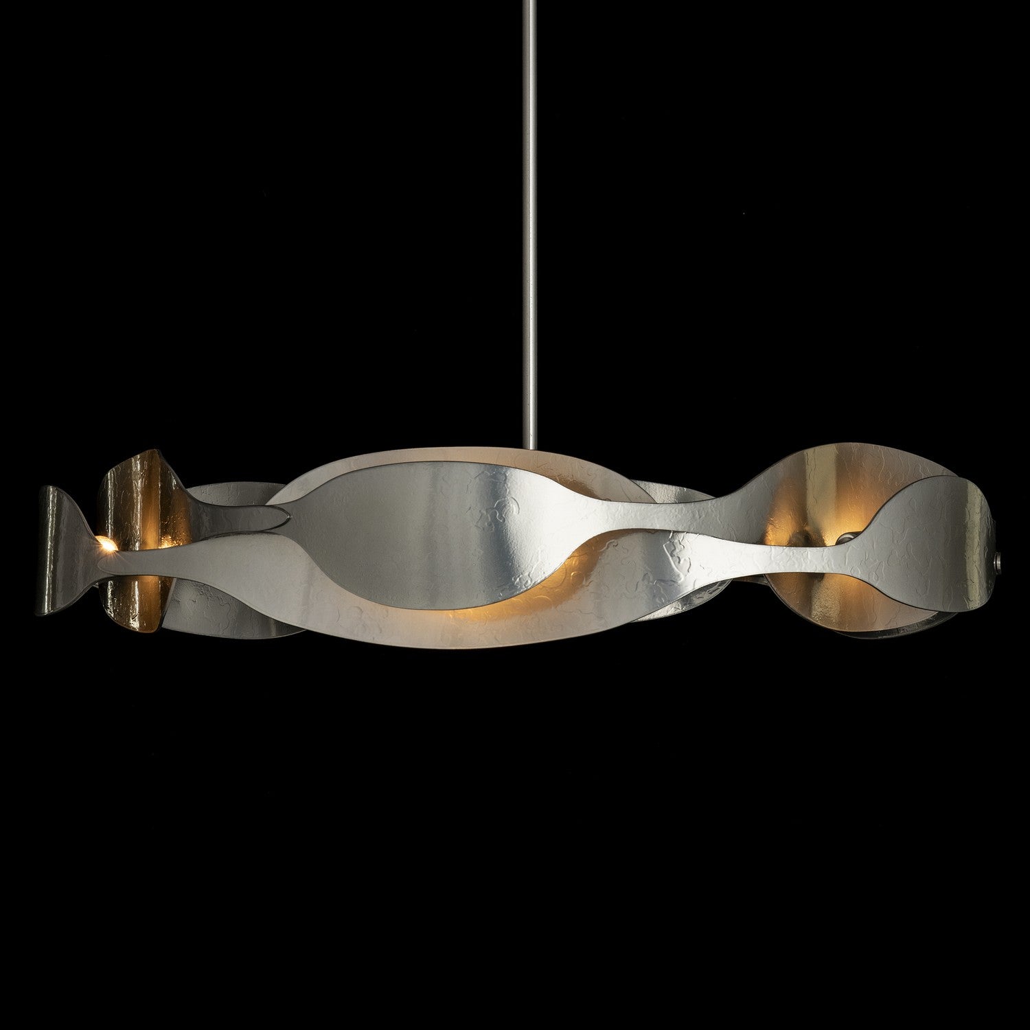 Hubbardton Forge - 132160-SKT-MULT-85 - Six Light Pendant - Waves - Sterling