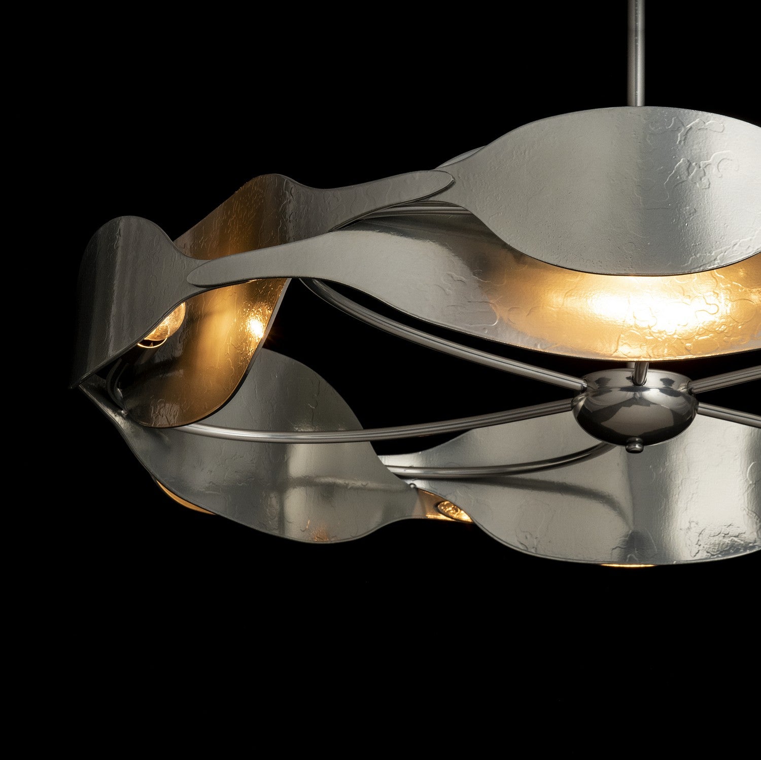 Hubbardton Forge - 132160-SKT-MULT-85 - Six Light Pendant - Waves - Sterling