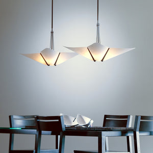 Hubbardton Forge - 133305-SKT-MULT-07-SH1995 - Four Light Pendant - Kirigami - Dark Smoke