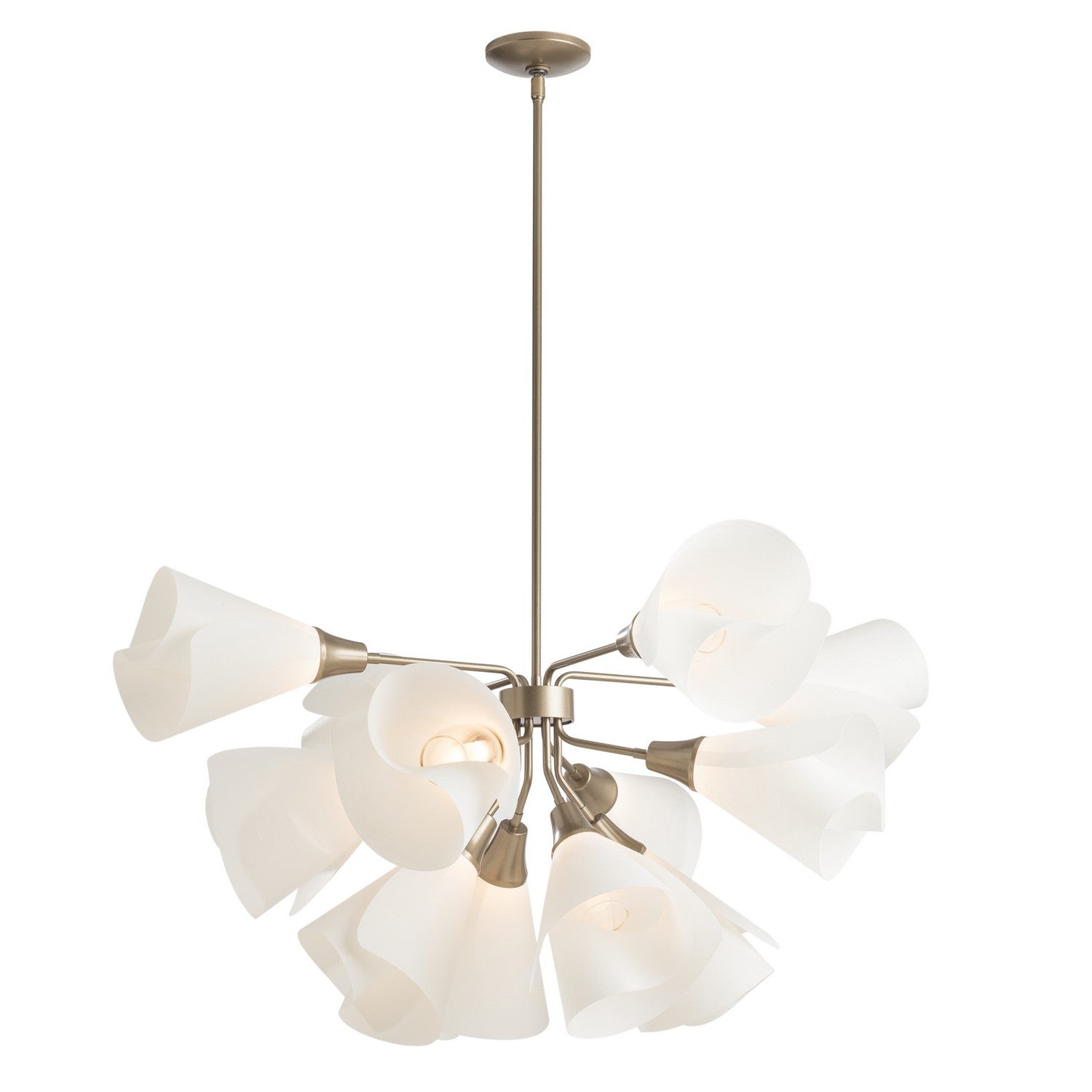 Hubbardton Forge - 134510-SKT-MULT-84-SH1987 - Mobius 12-Light Pendant - Mobius - Soft Gold
