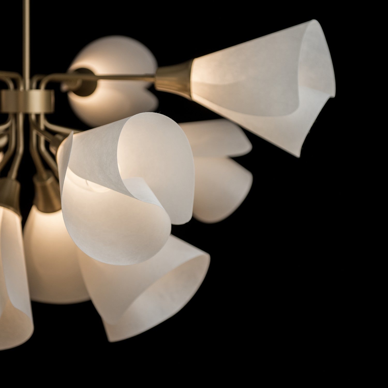 Hubbardton Forge - 134510-SKT-MULT-84-SH1987 - Mobius 12-Light Pendant - Mobius - Soft Gold