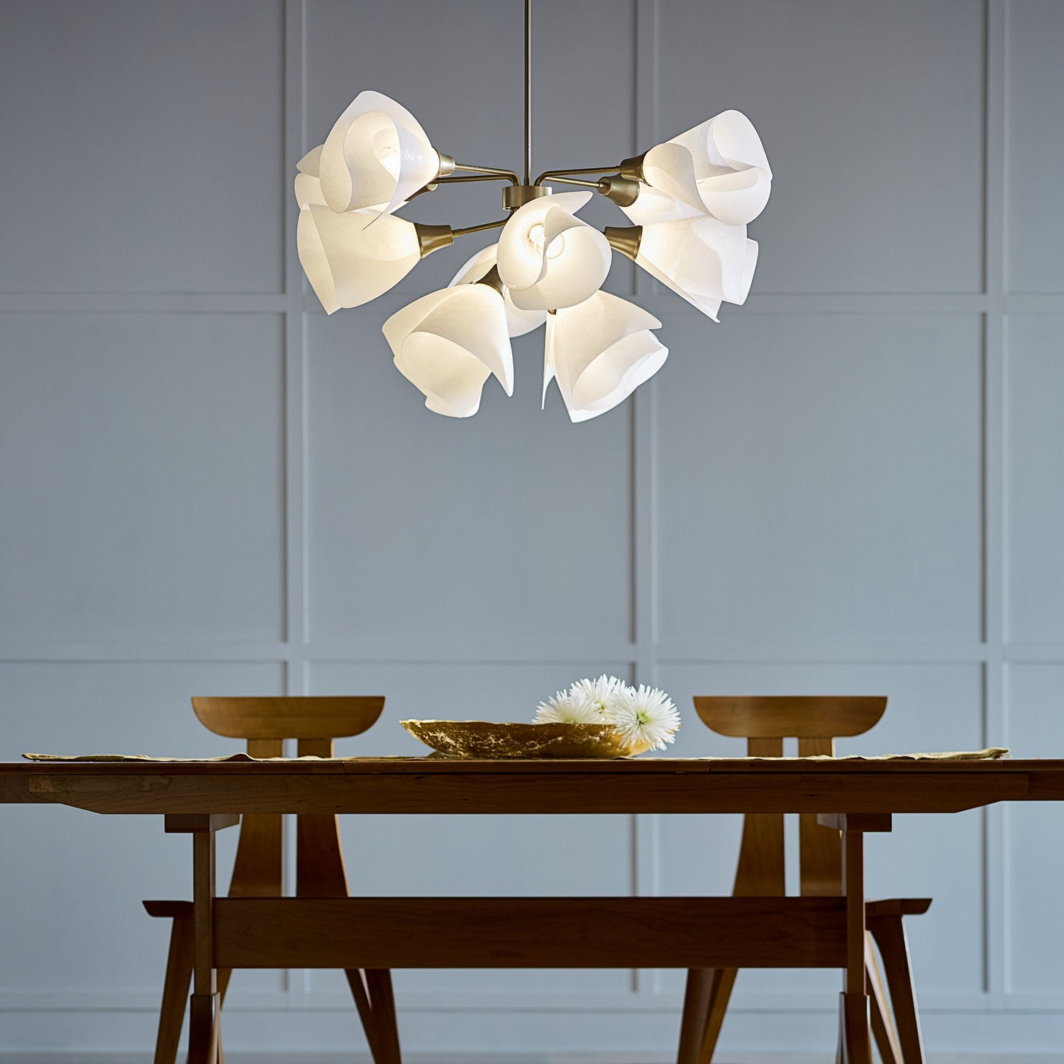 Hubbardton Forge - 134510-SKT-MULT-84-SH1987 - Mobius 12-Light Pendant - Mobius - Soft Gold