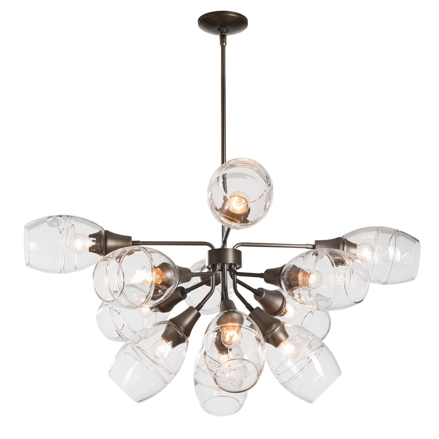 Hubbardton Forge - 134515-SKT-MULT-07-ZM0621 - 12 Light Pendant - Ensemble - Dark Smoke