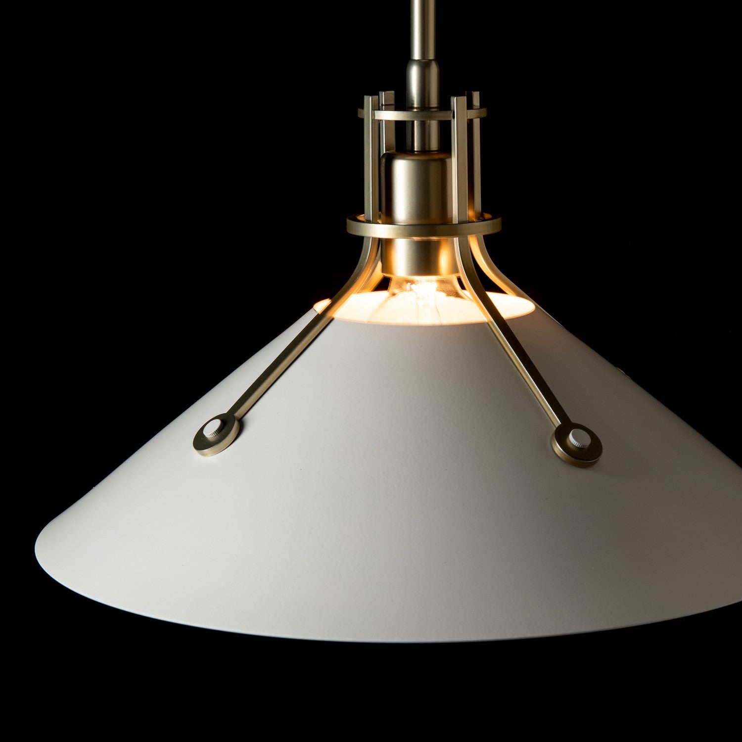 Hubbardton Forge - 134550-SKT-MULT-86-02 - Henry Medium Steel Shade Pendant - Henry - Modern Brass