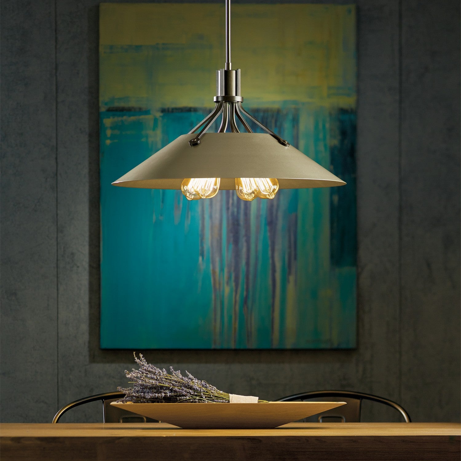 Hubbardton Forge - 136340-SKT-MULT-05-84 - Henry Pendant - Henry - Bronze