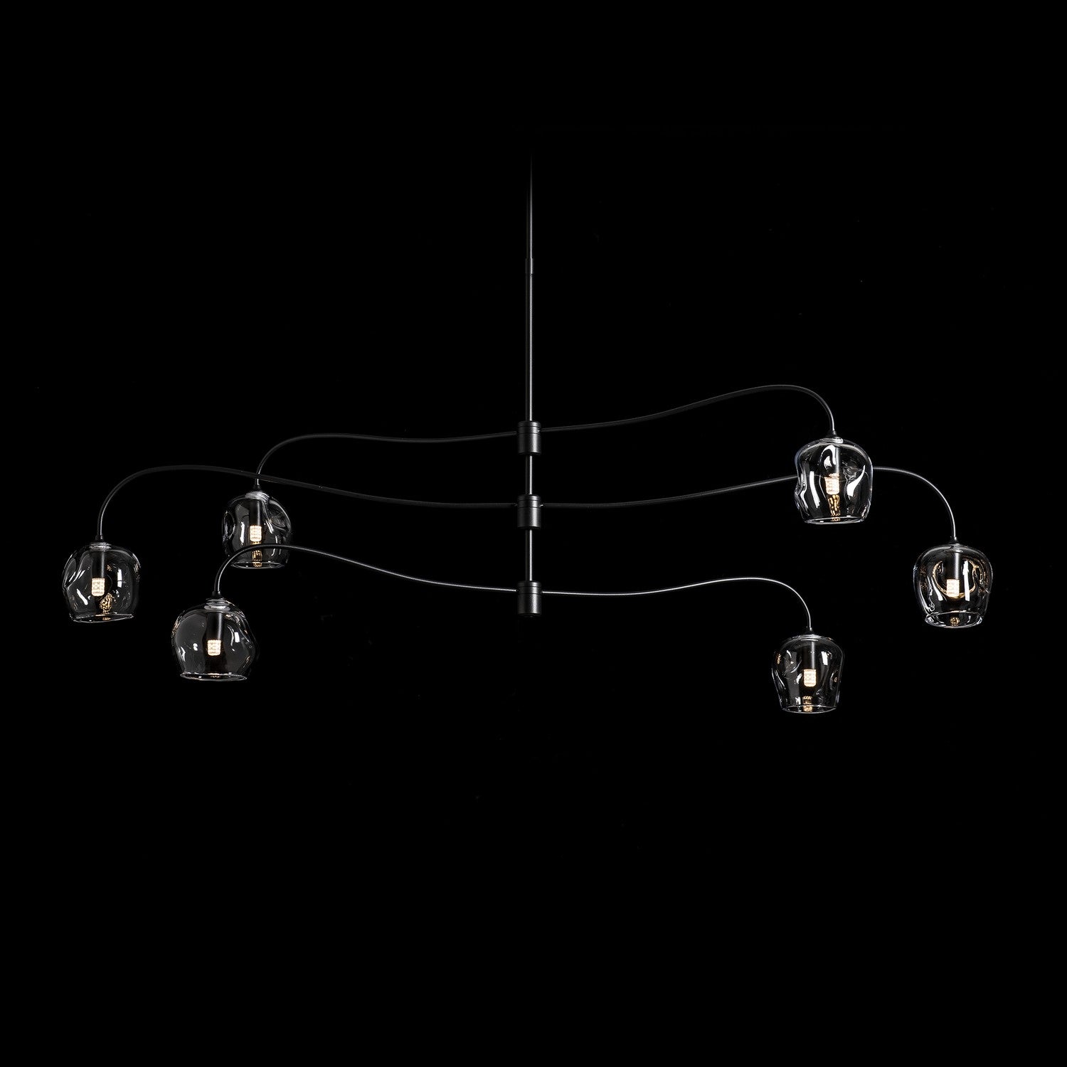 Hubbardton Forge - 136357-SKT-MULT-10-FD0710 - Six Light Pendant - Ume - Black