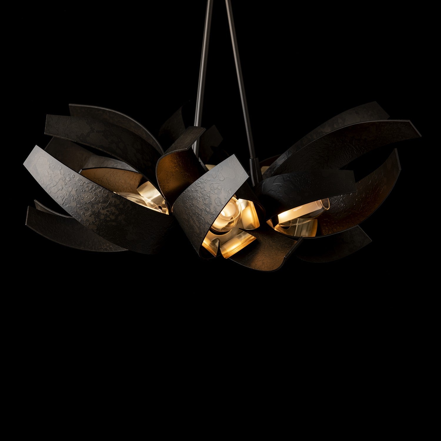 Hubbardton Forge - 136502-SKT-MULT-07-BR-YE0352 - Six Light Pendant - Corona - Dark Smoke