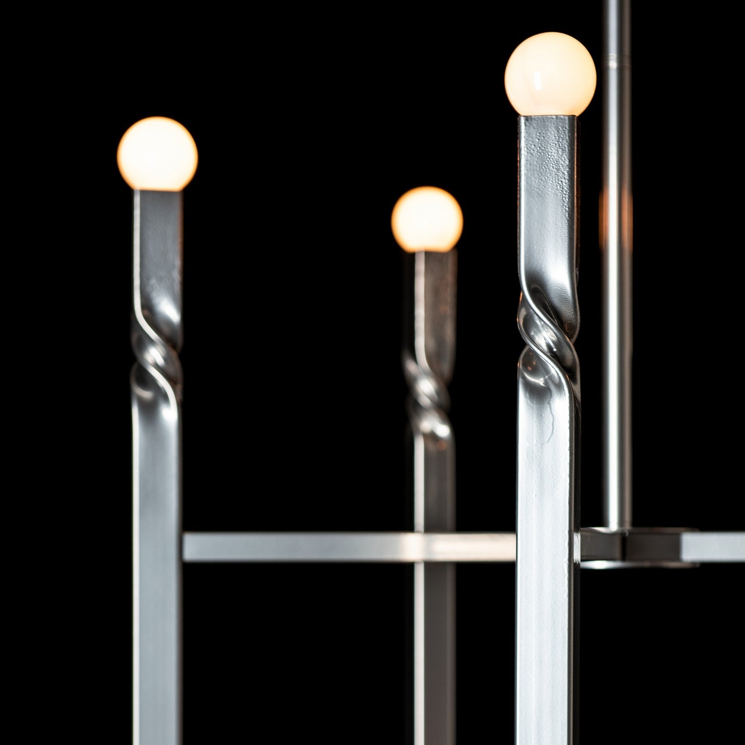 Hubbardton Forge - 137430-SKT-MULT-85 - Ten Light Pendant - Helix - Sterling