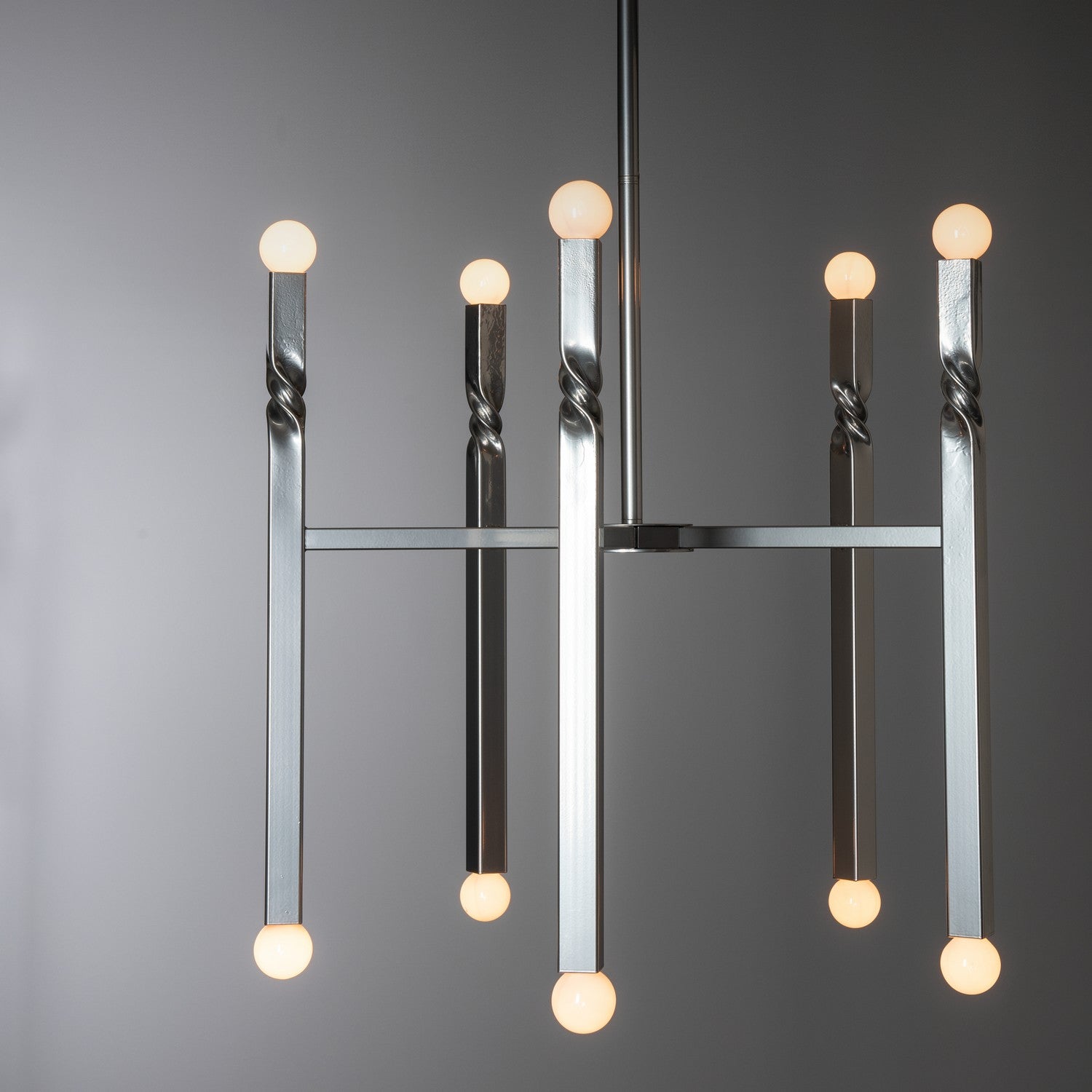 Hubbardton Forge - 137430-SKT-MULT-85 - Ten Light Pendant - Helix - Sterling