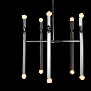 Hubbardton Forge - 137430-SKT-MULT-85 - Ten Light Pendant - Helix - Sterling