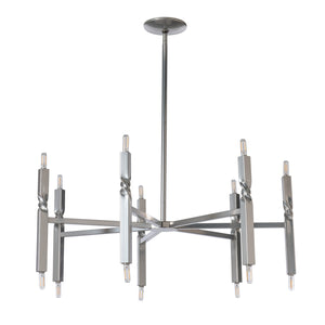 Hubbardton Forge - 137431-SKT-MULT-85 - 14 Light Pendant - Helix - Sterling