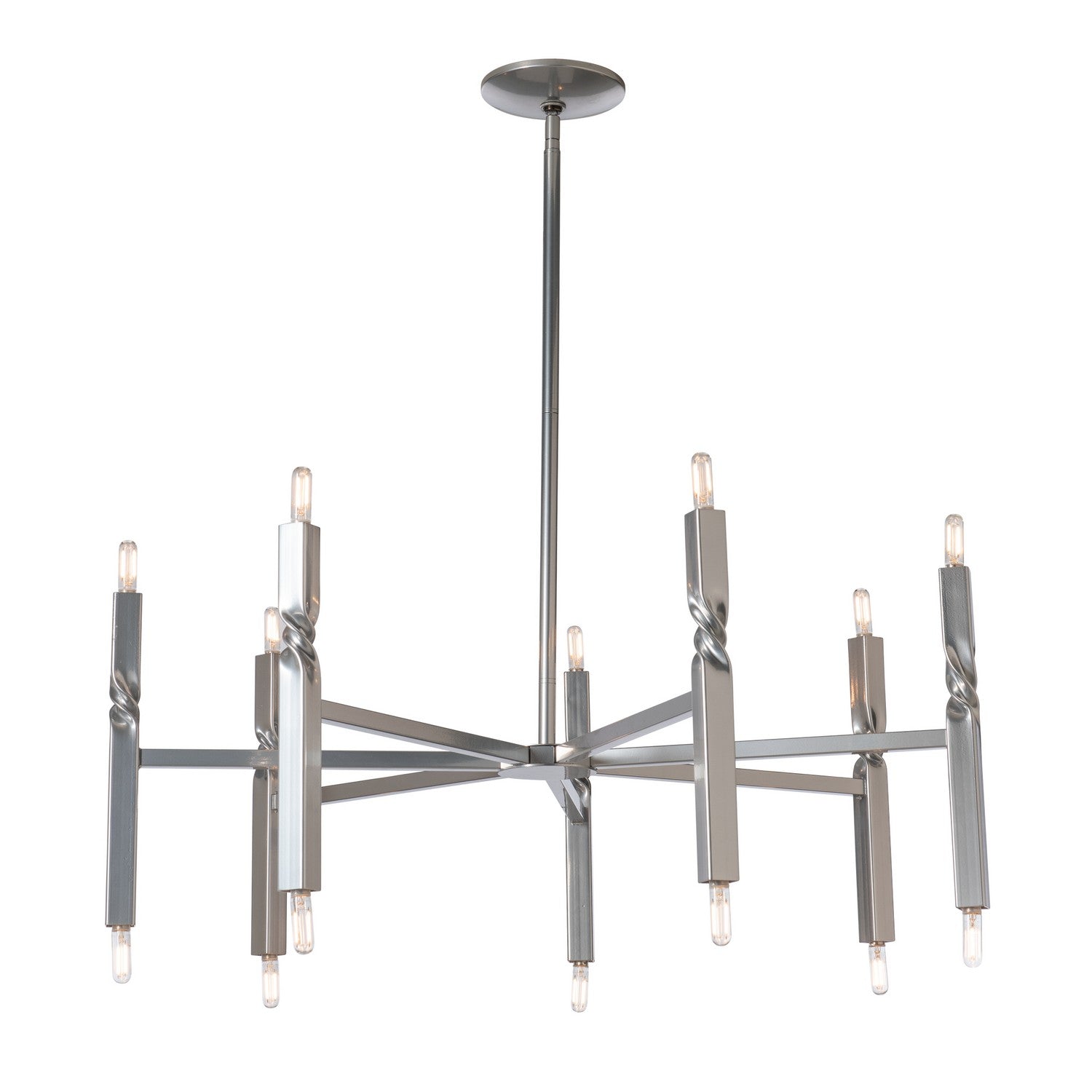 Hubbardton Forge - 137431-SKT-MULT-85 - 14 Light Pendant - Helix - Sterling