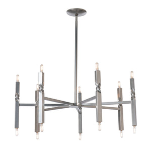 Hubbardton Forge - 137431-SKT-MULT-85 - 14 Light Pendant - Helix - Sterling