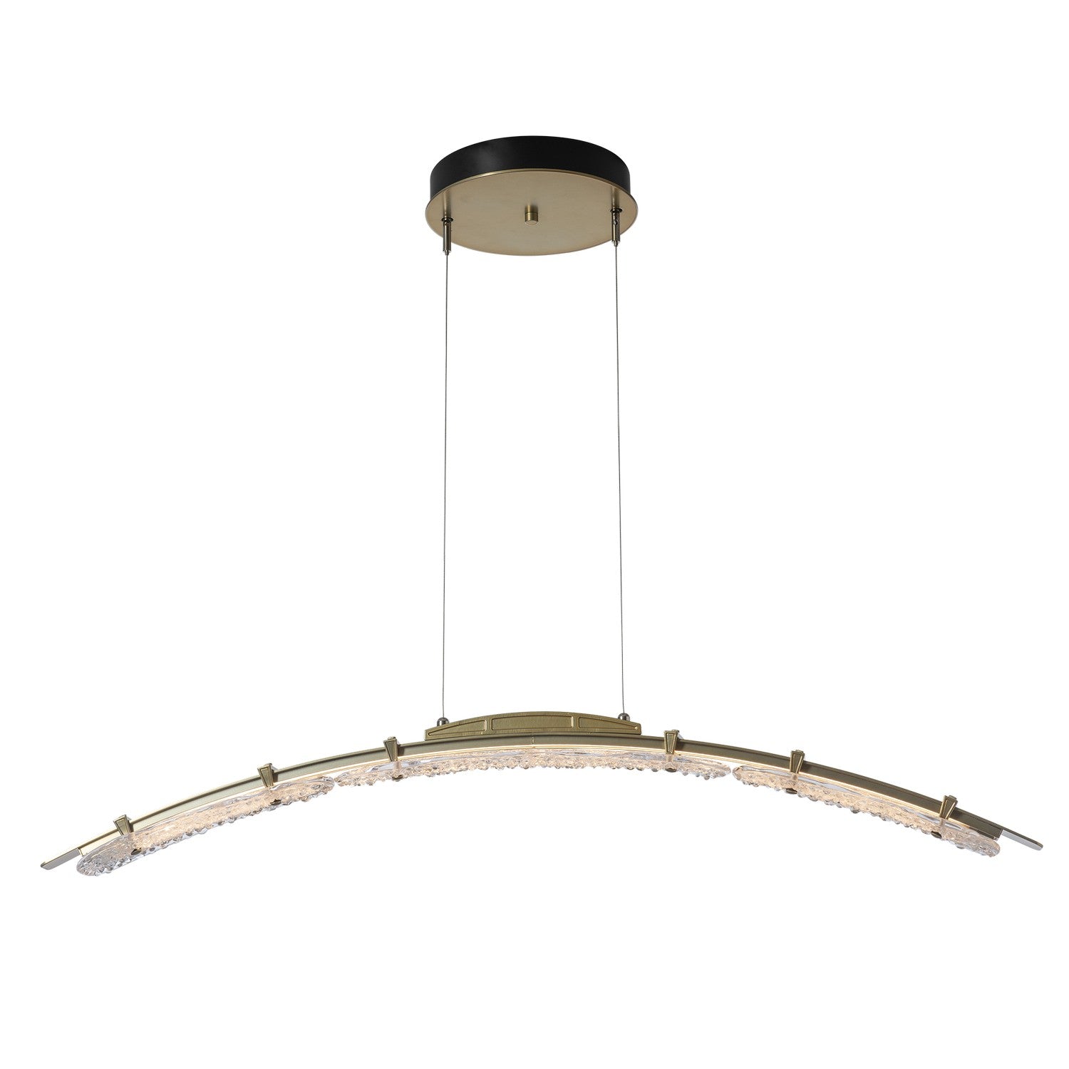 Hubbardton Forge - 137586-LED-STND-86-ZM0749 - LED Pendant - Glissade - Modern Brass