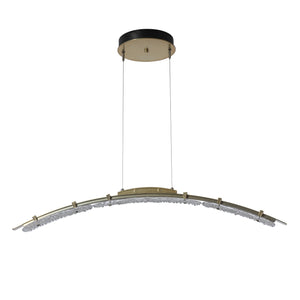 Hubbardton Forge - 137586-LED-STND-86-ZM0749 - LED Pendant - Glissade - Modern Brass