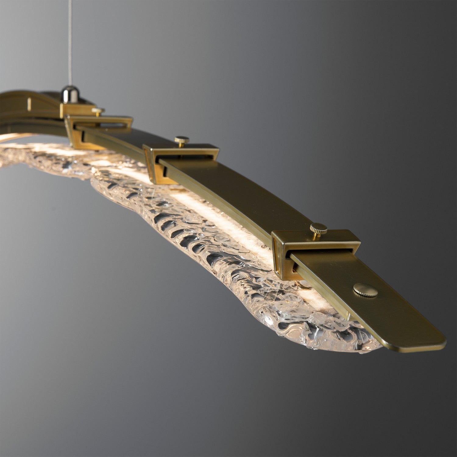 Hubbardton Forge - 137586-LED-STND-86-ZM0749 - LED Pendant - Glissade - Modern Brass