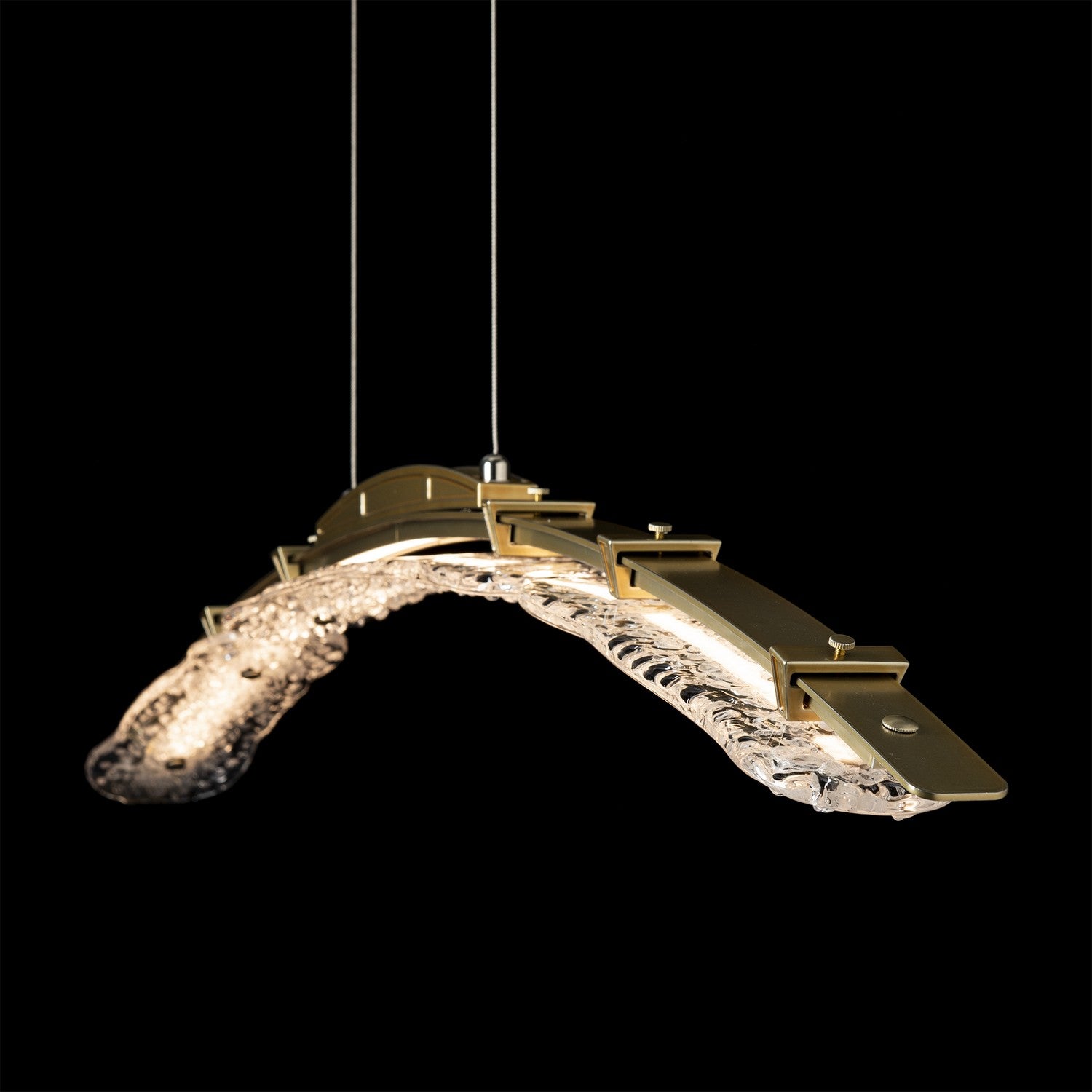 Hubbardton Forge - 137586-LED-STND-86-ZM0749 - LED Pendant - Glissade - Modern Brass