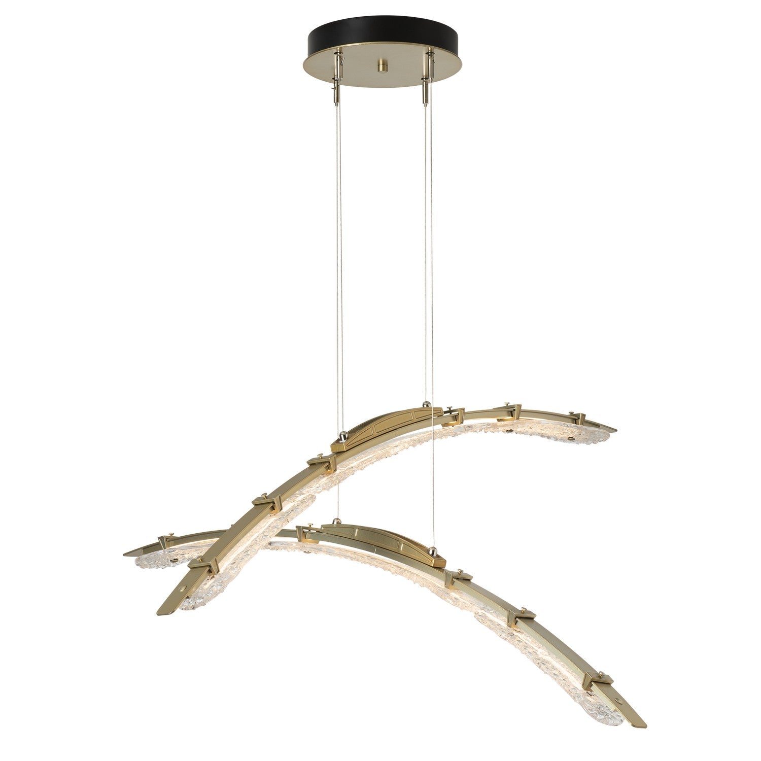 Hubbardton Forge - 137587-LED-STND-86-ZM0749 - LED Pendant - Glissade - Modern Brass