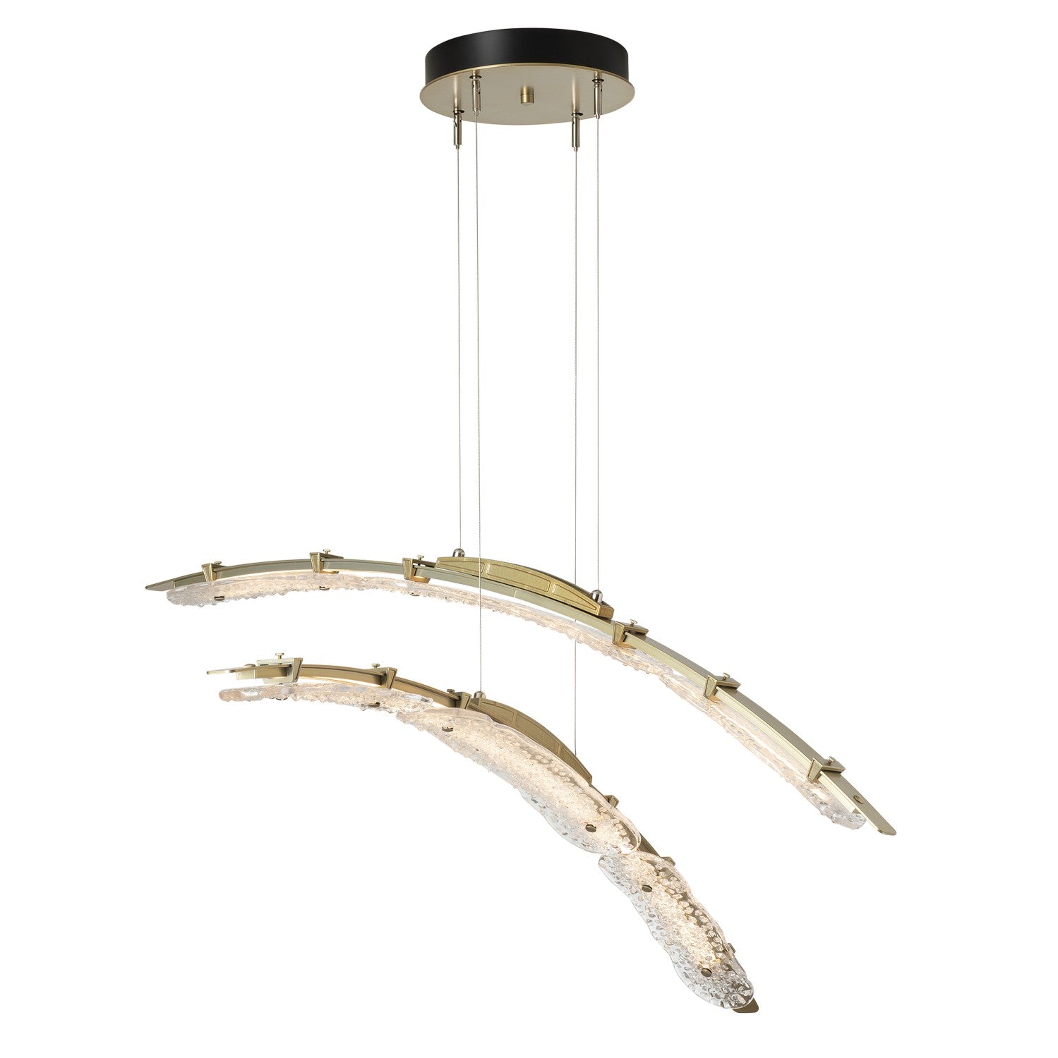 Hubbardton Forge - 137587-LED-STND-86-ZM0749 - LED Pendant - Glissade - Modern Brass