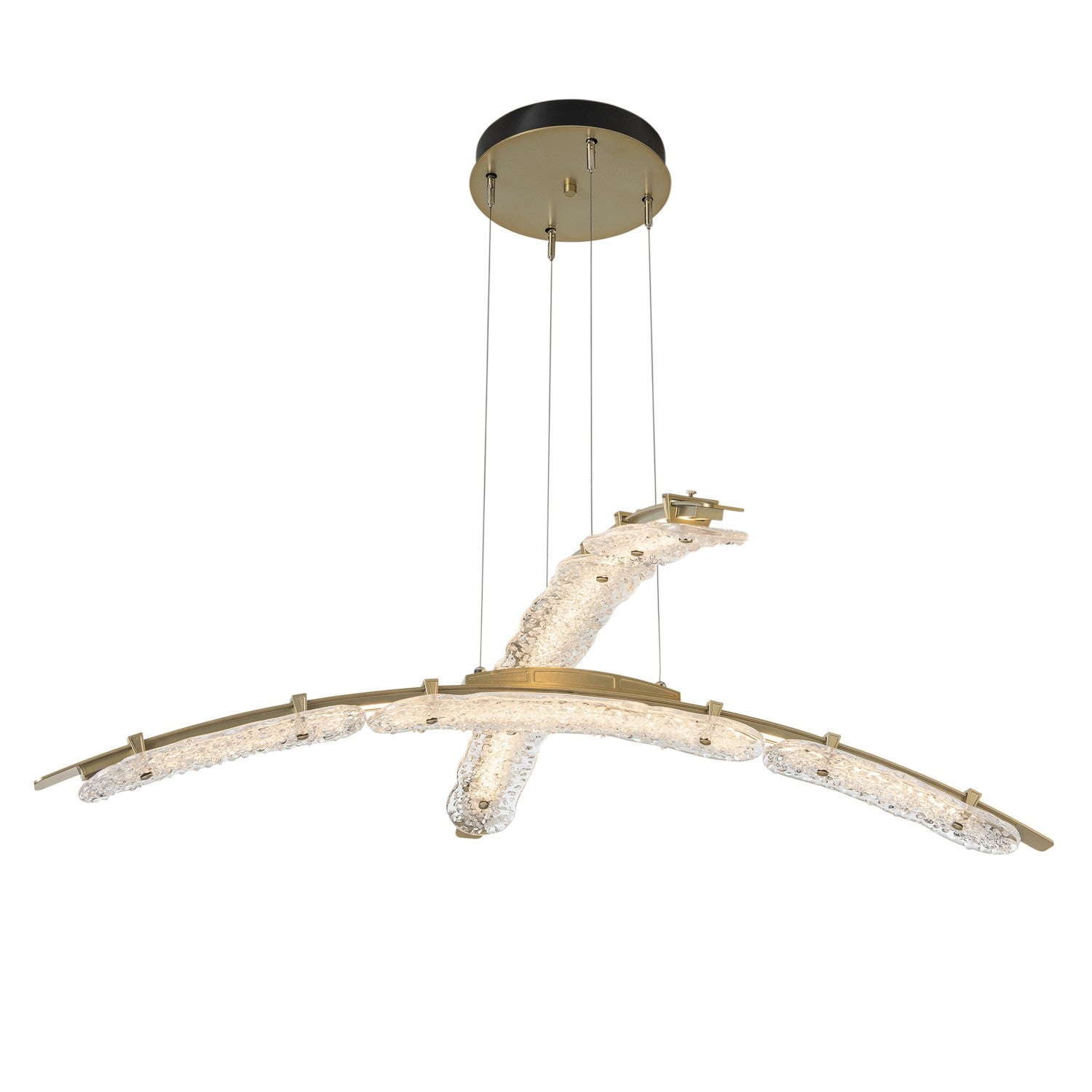 Hubbardton Forge - 137587-LED-STND-86-ZM0749 - LED Pendant - Glissade - Modern Brass