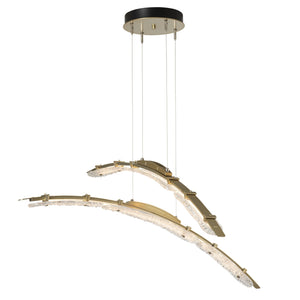 Hubbardton Forge - 137587-LED-STND-86-ZM0749 - LED Pendant - Glissade - Modern Brass