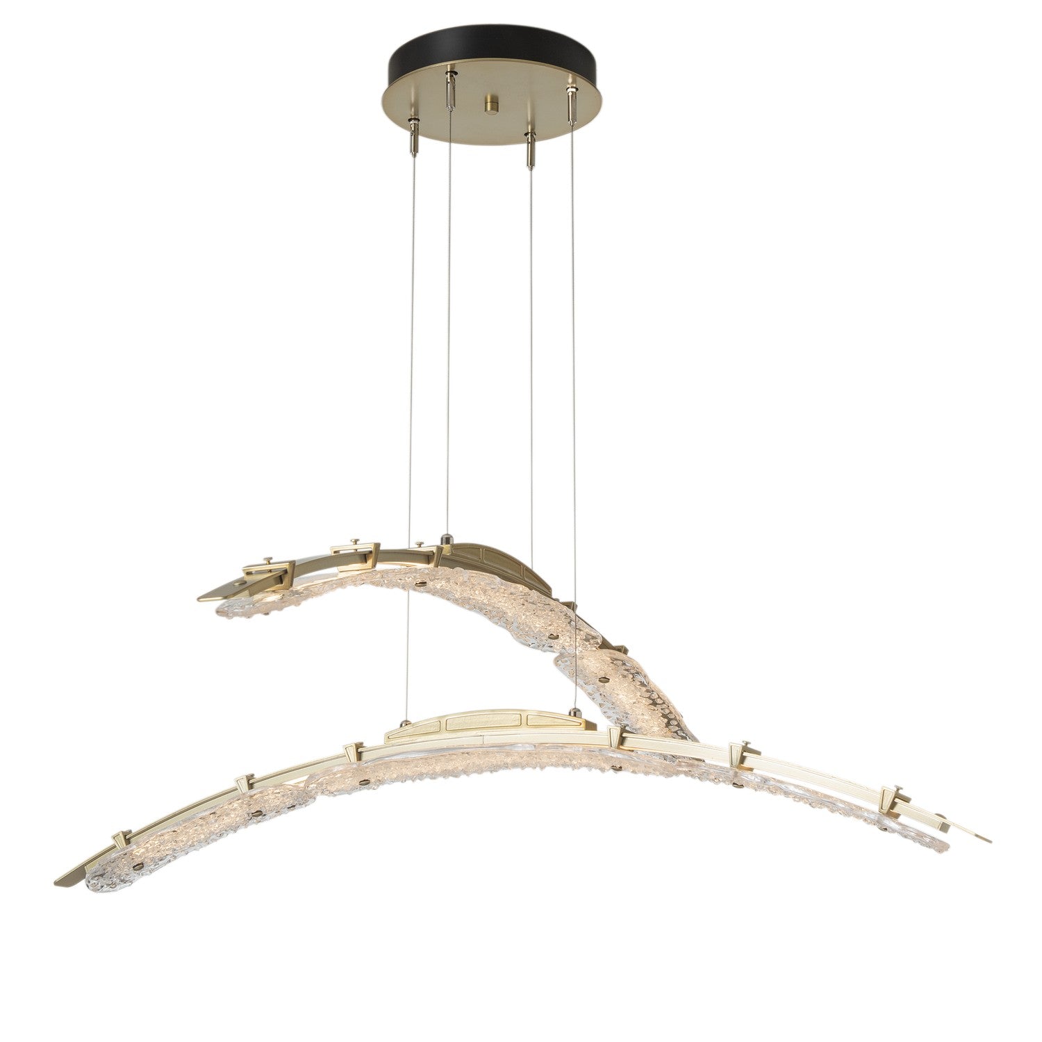 Hubbardton Forge - 137587-LED-STND-86-ZM0749 - LED Pendant - Glissade - Modern Brass