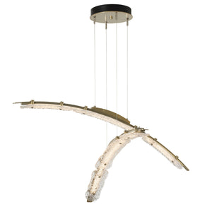 Hubbardton Forge - 137587-LED-STND-86-ZM0749 - LED Pendant - Glissade - Modern Brass