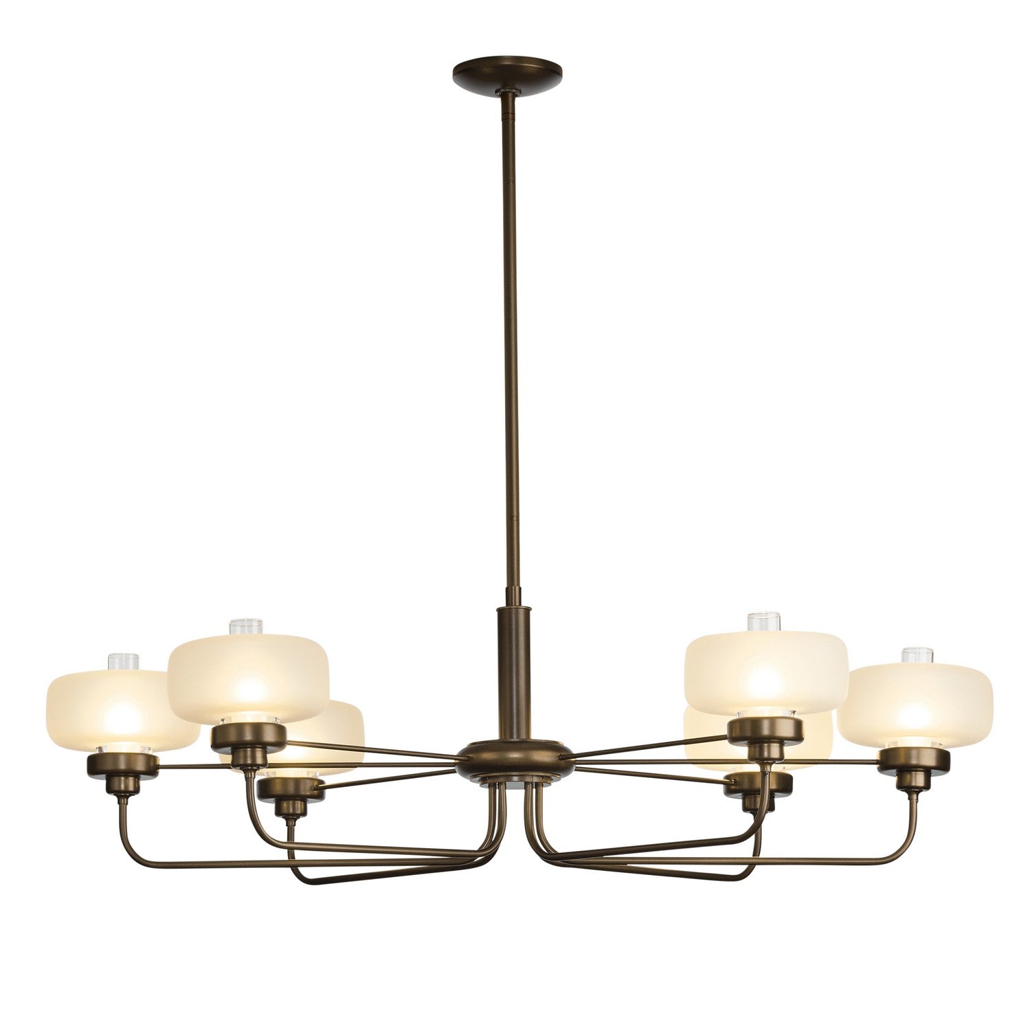 Hubbardton Forge - 137840-SKT-MULT-05-WC0593 - Nola Pendant - Nola - Bronze